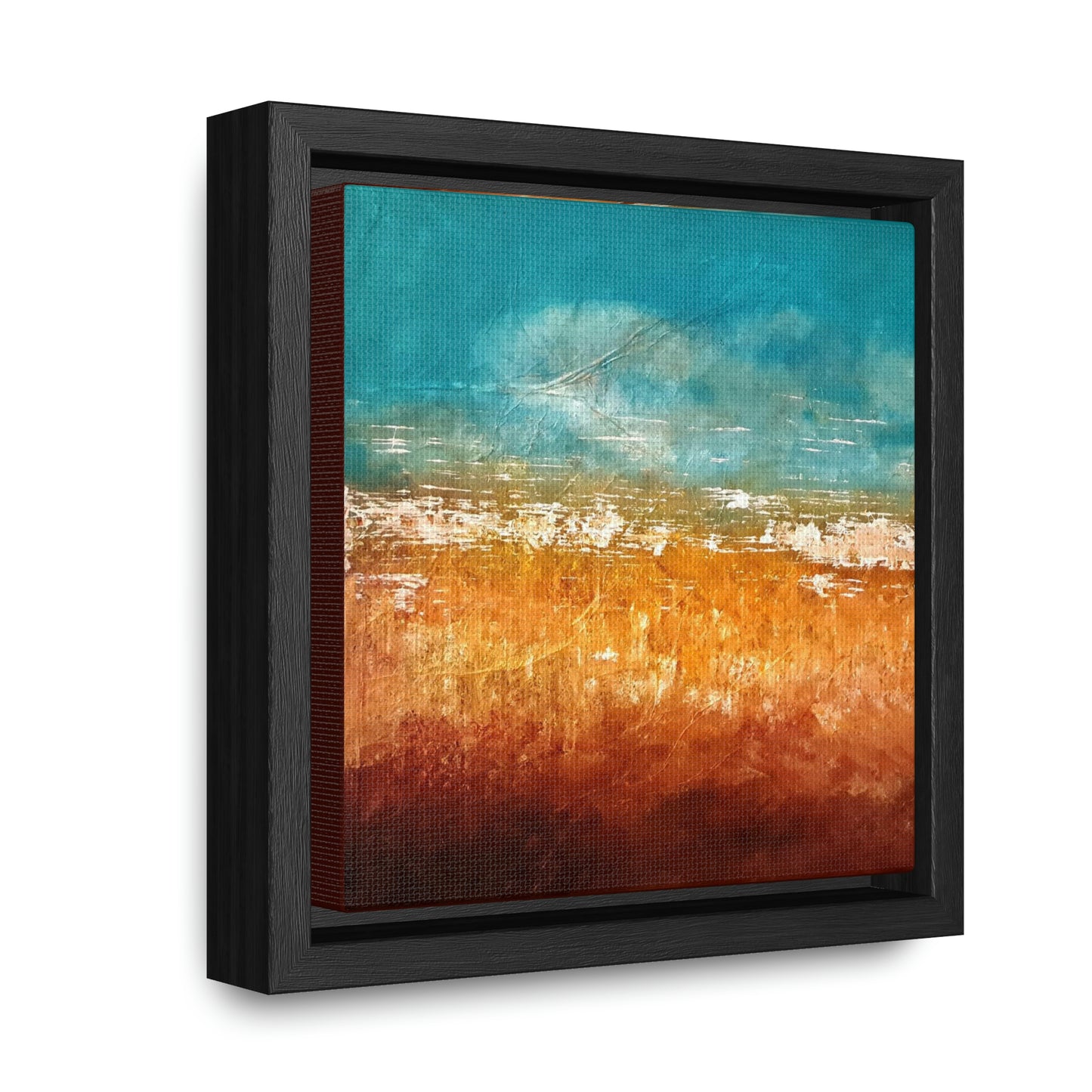 Cornfield Blue Gallery Canvas Wraps, Square Frame