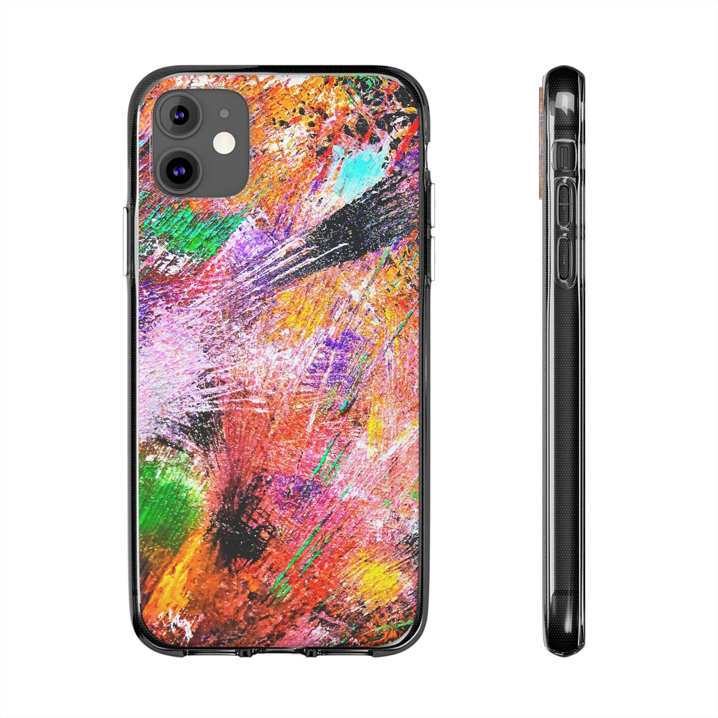 Fireworks Clear Silicone Phone Case