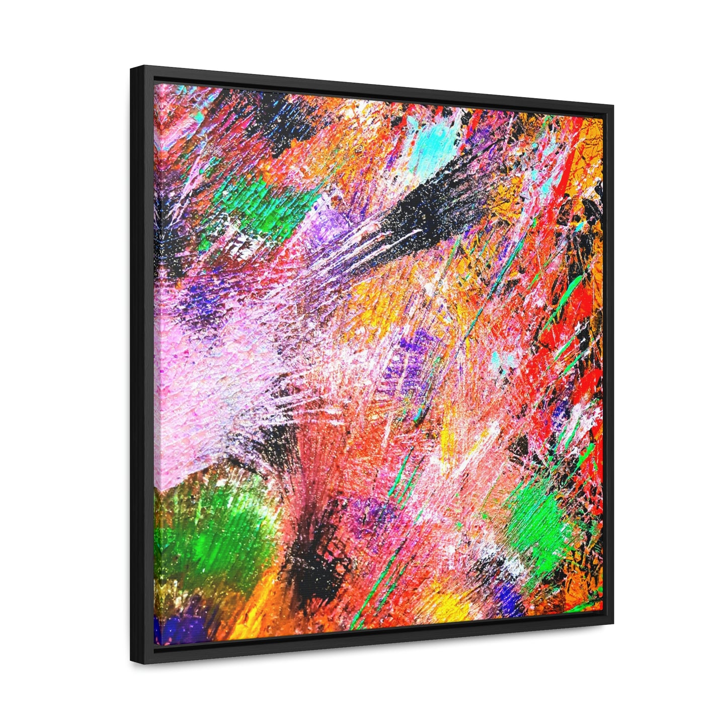 Fireworks Gallery Canvas Wraps, Square Frame