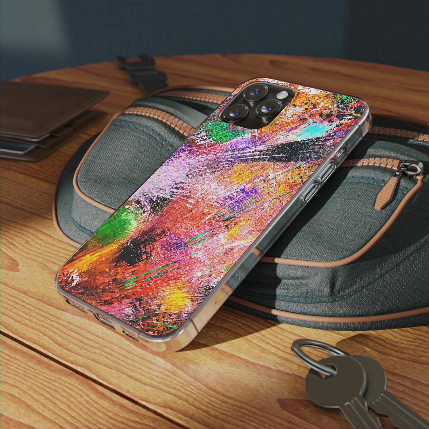 Fireworks Clear Silicone Phone Case