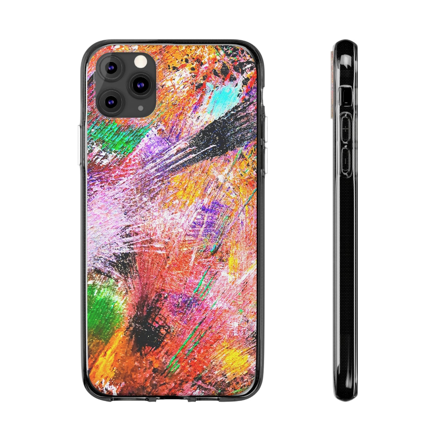 Fireworks Clear Silicone Phone Case