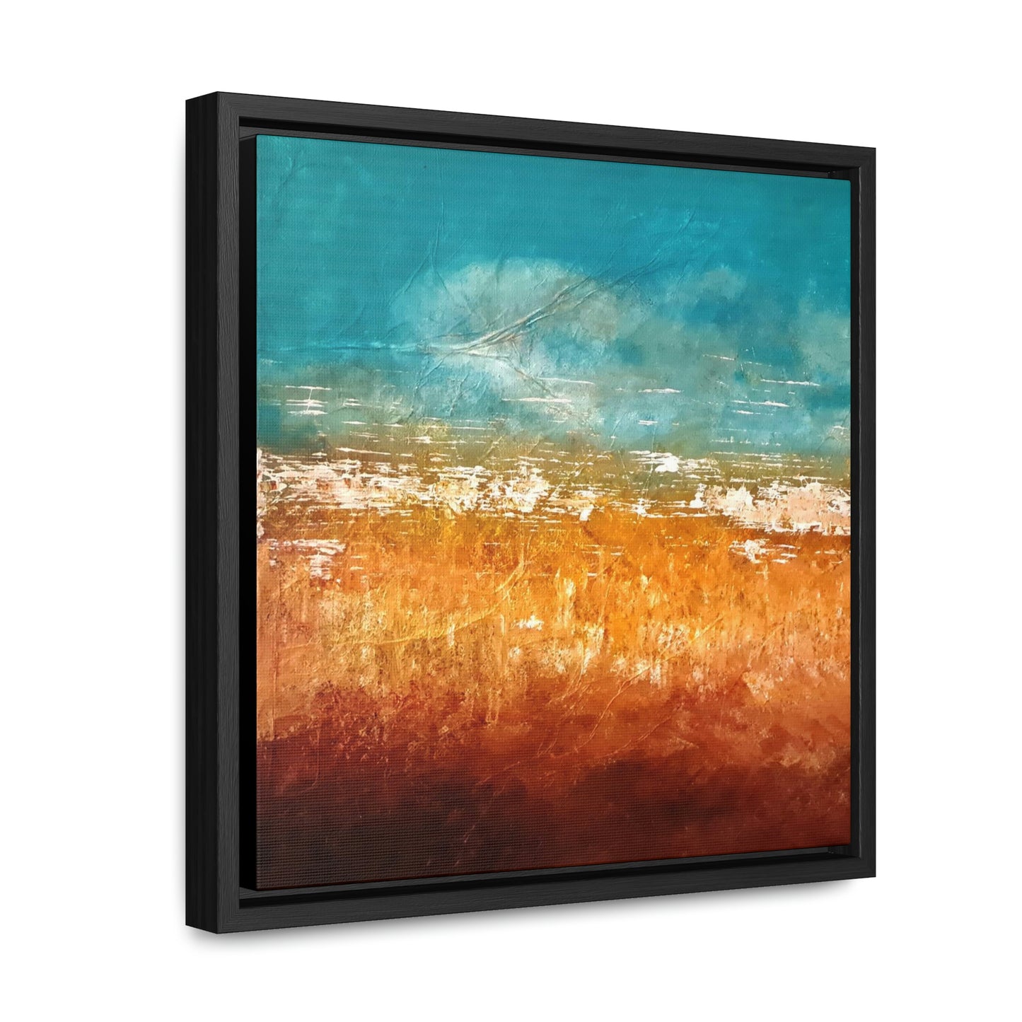 Cornfield Blue Gallery Canvas Wraps, Square Frame