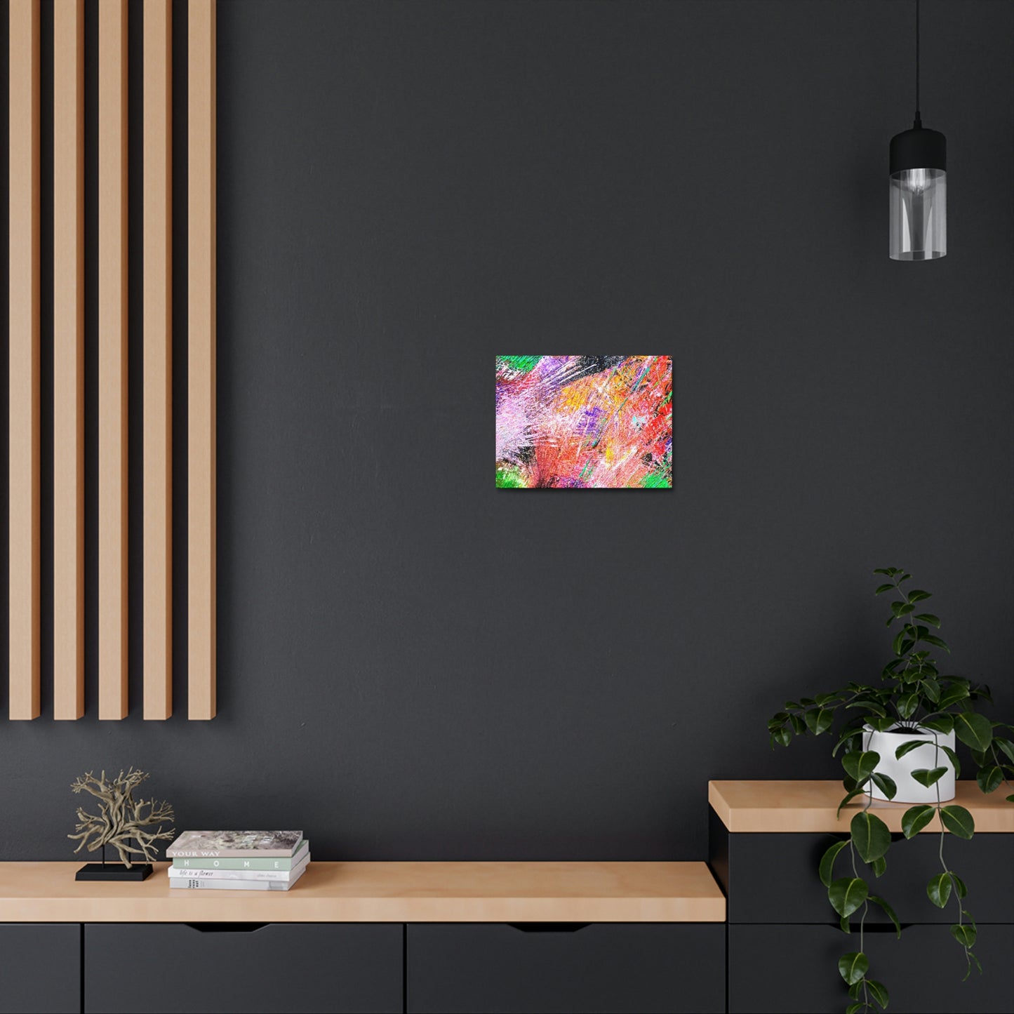 Fireworks Satin Canvas, Stretched