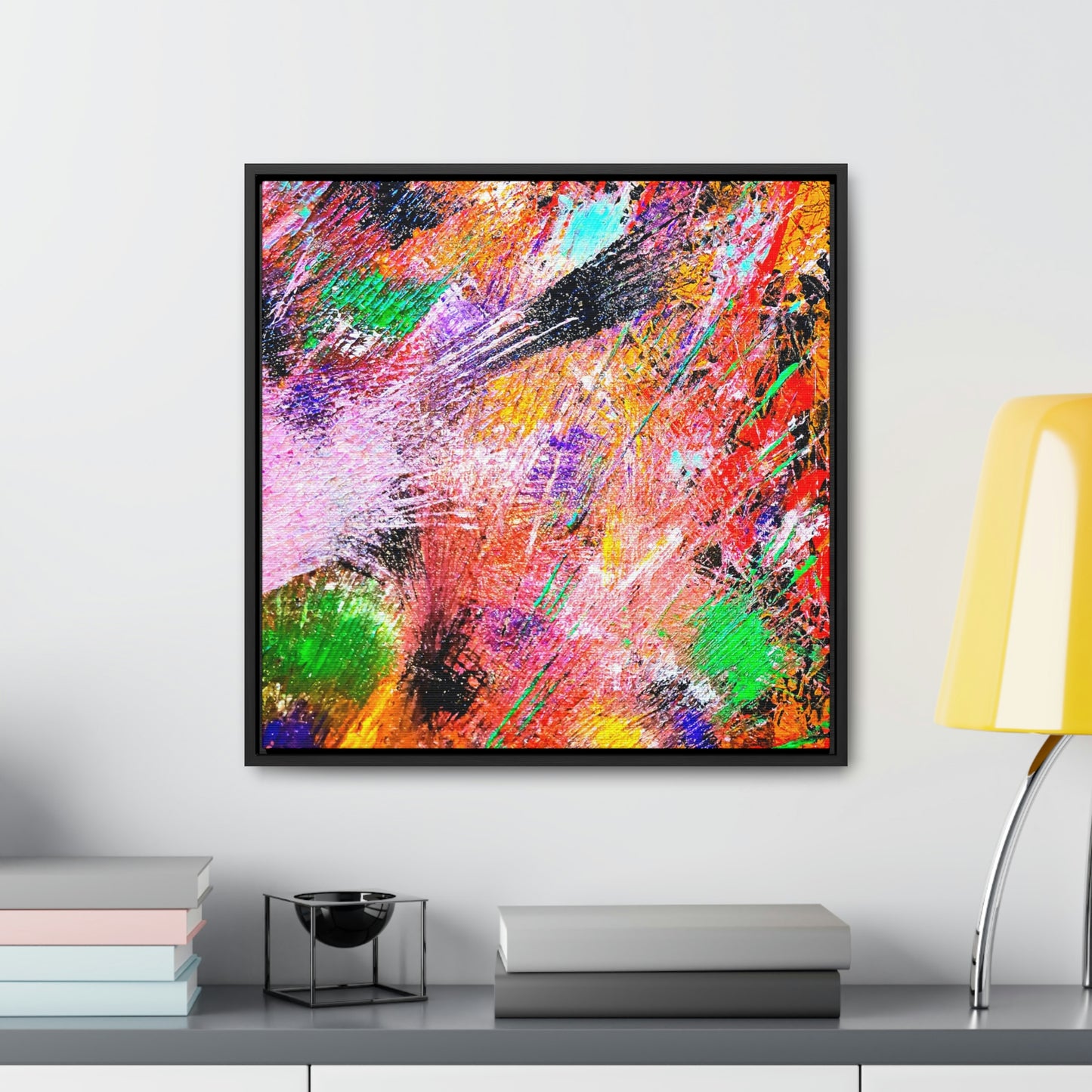 Fireworks Gallery Canvas Wraps, Square Frame