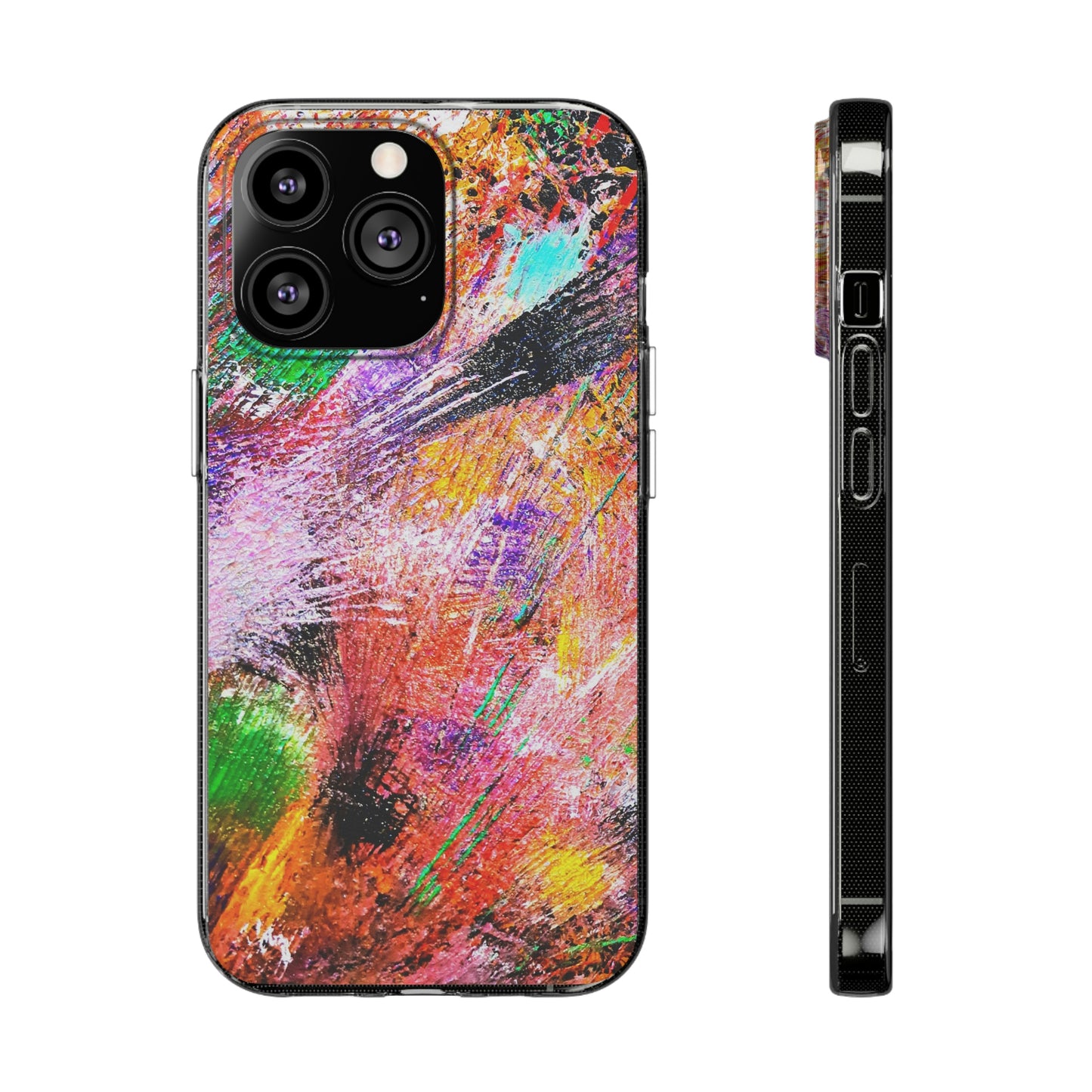 Fireworks Clear Silicone Phone Case