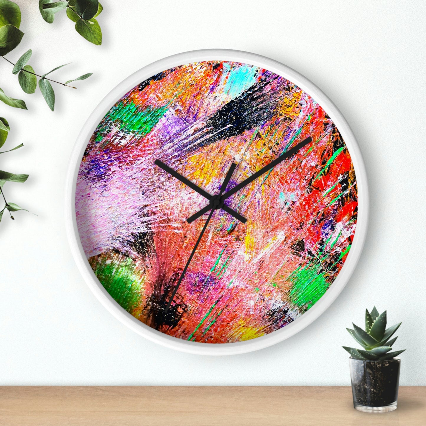 Fireworks Design Wall Clock