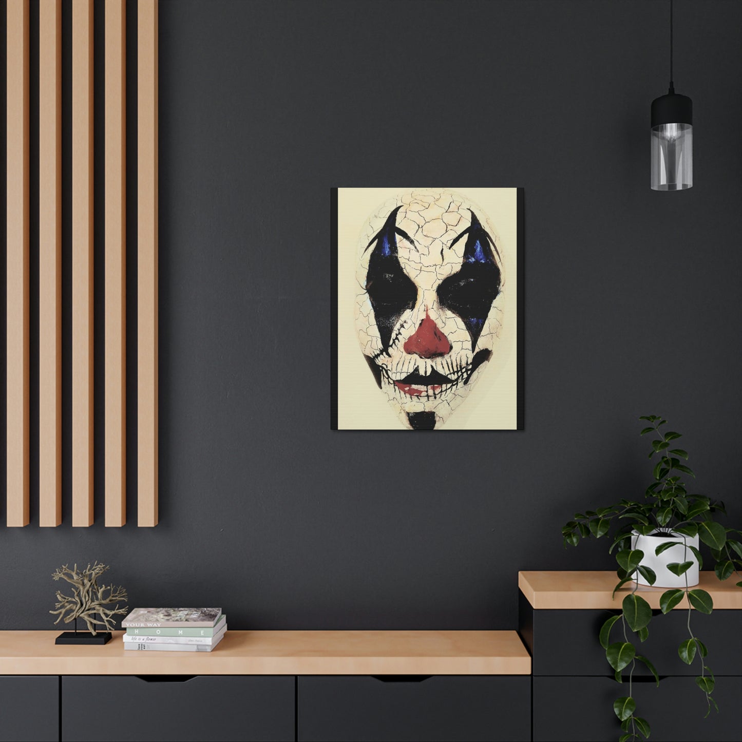 Fear on Satin Canvas, Stretched