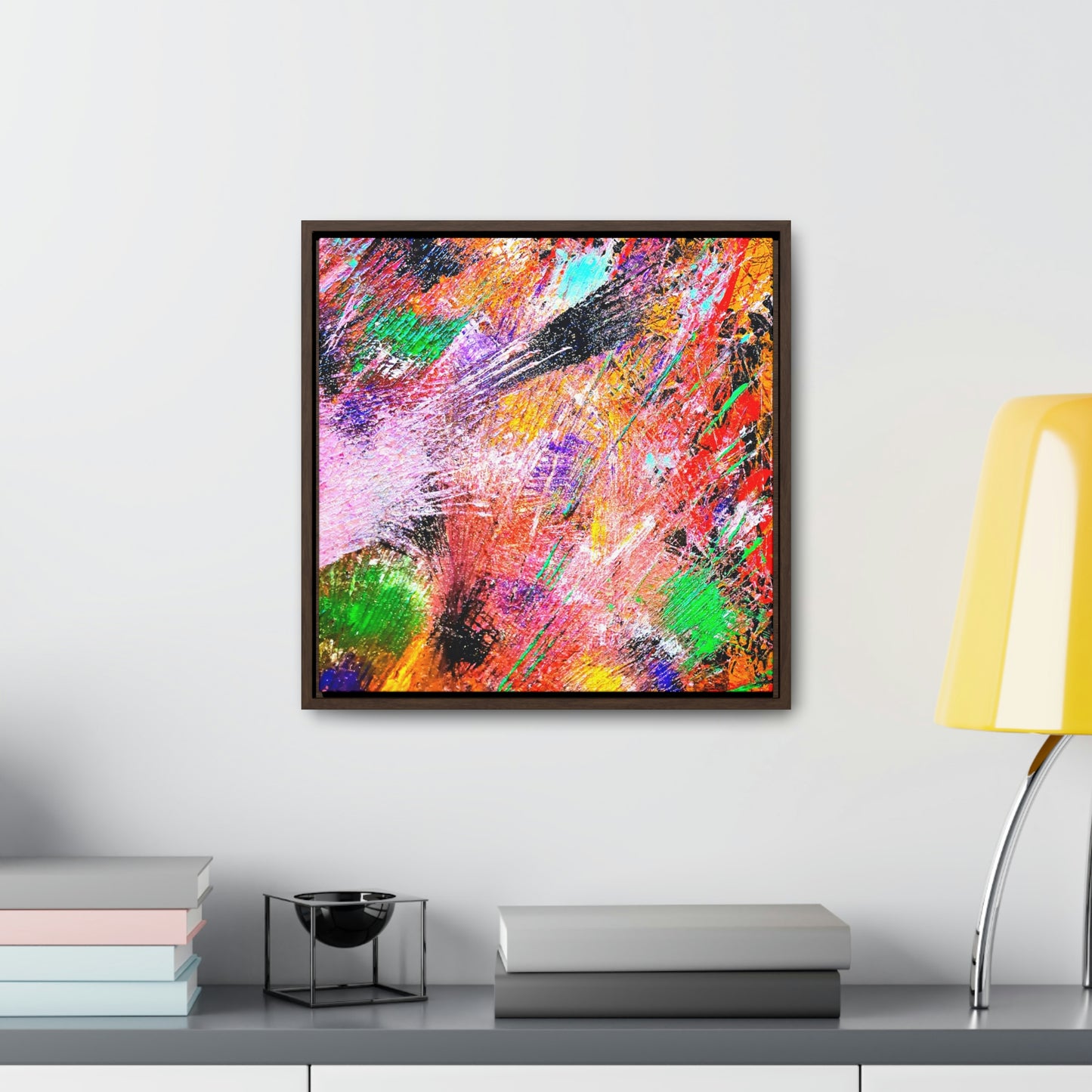 Fireworks Gallery Canvas Wraps, Square Frame