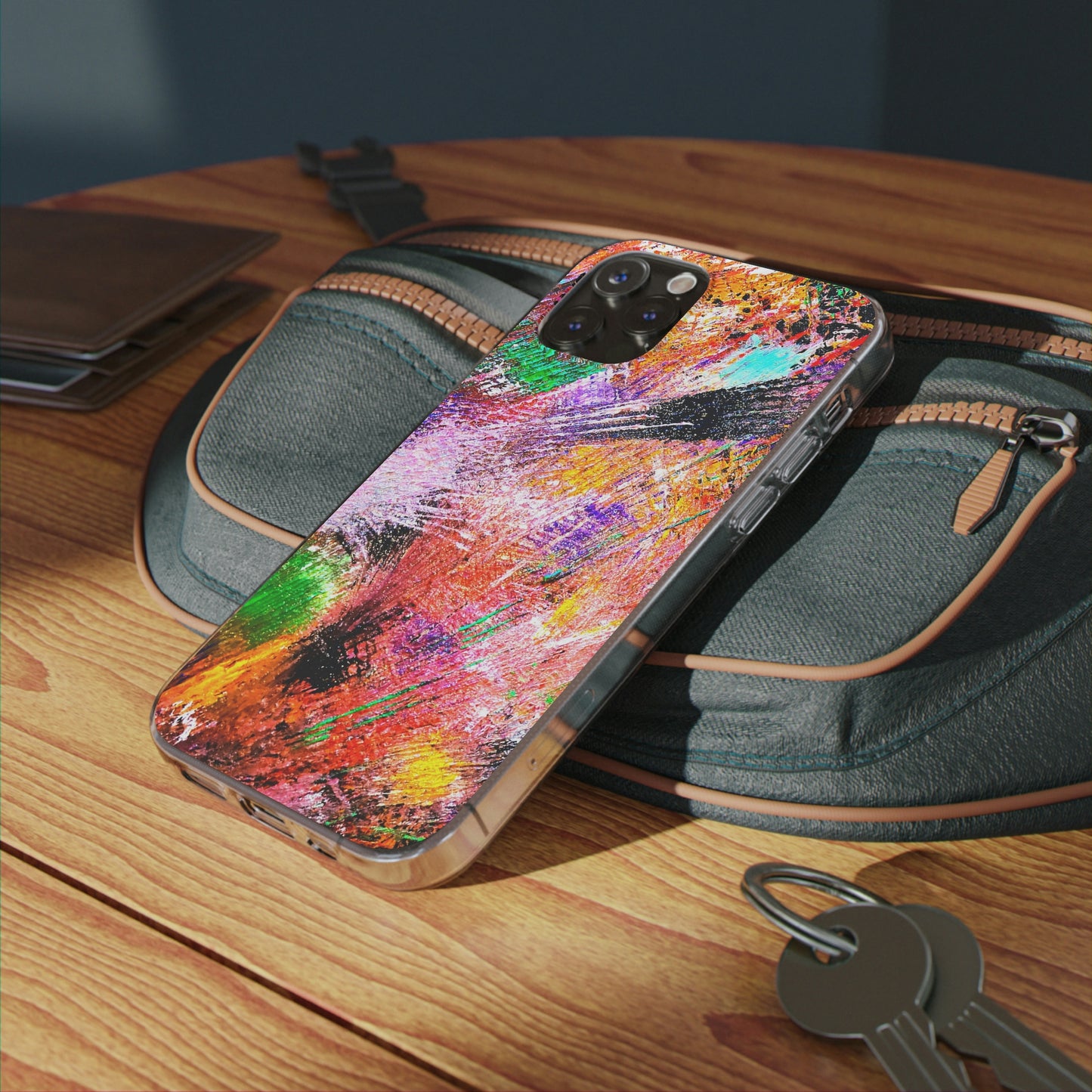 Fireworks Clear Silicone Phone Case