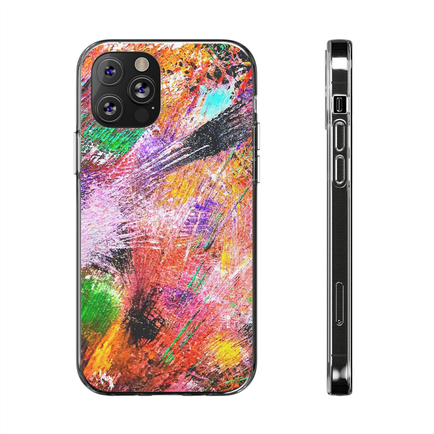 Fireworks Clear Silicone Phone Case