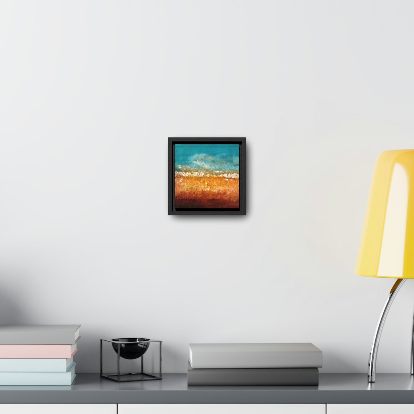 Cornfield Blue Gallery Canvas Wraps, Square Frame