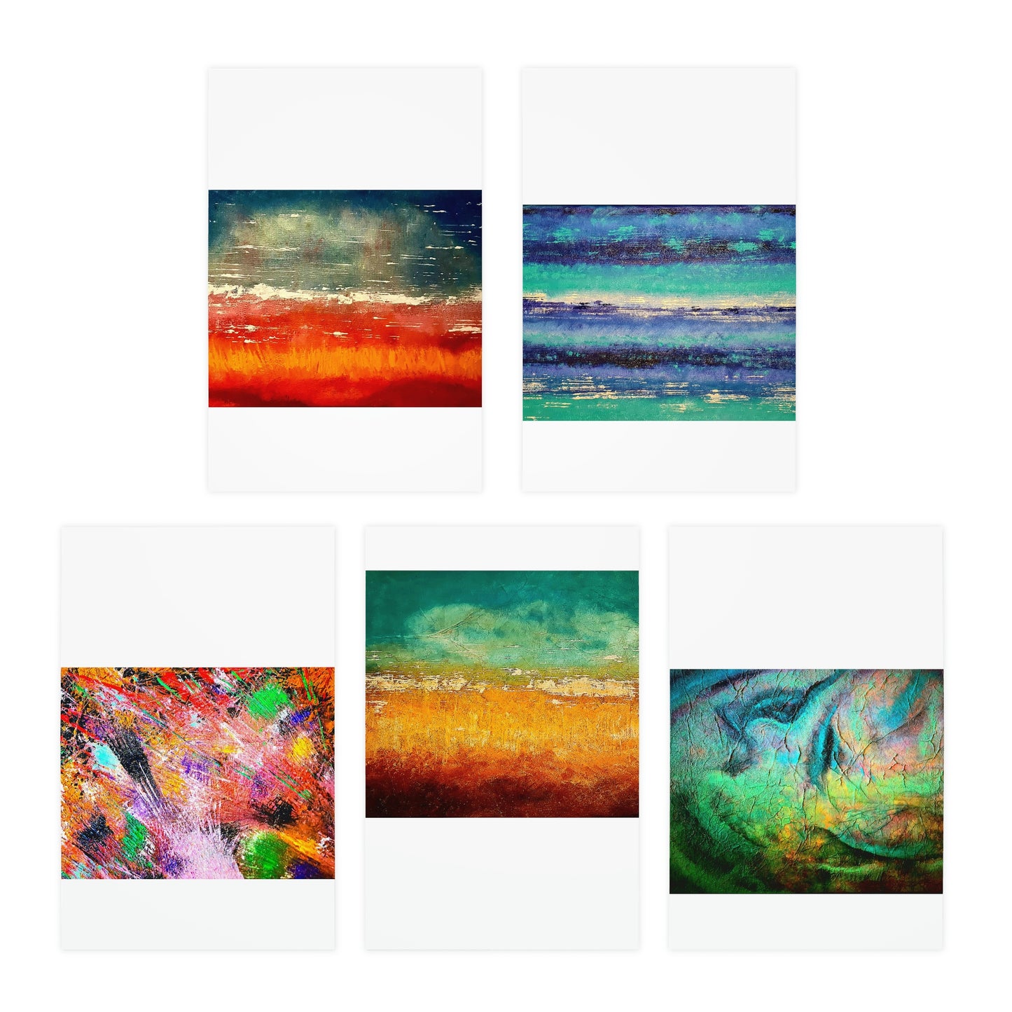 Miturnart46 Multi-Design Greeting Cards (5-Pack)