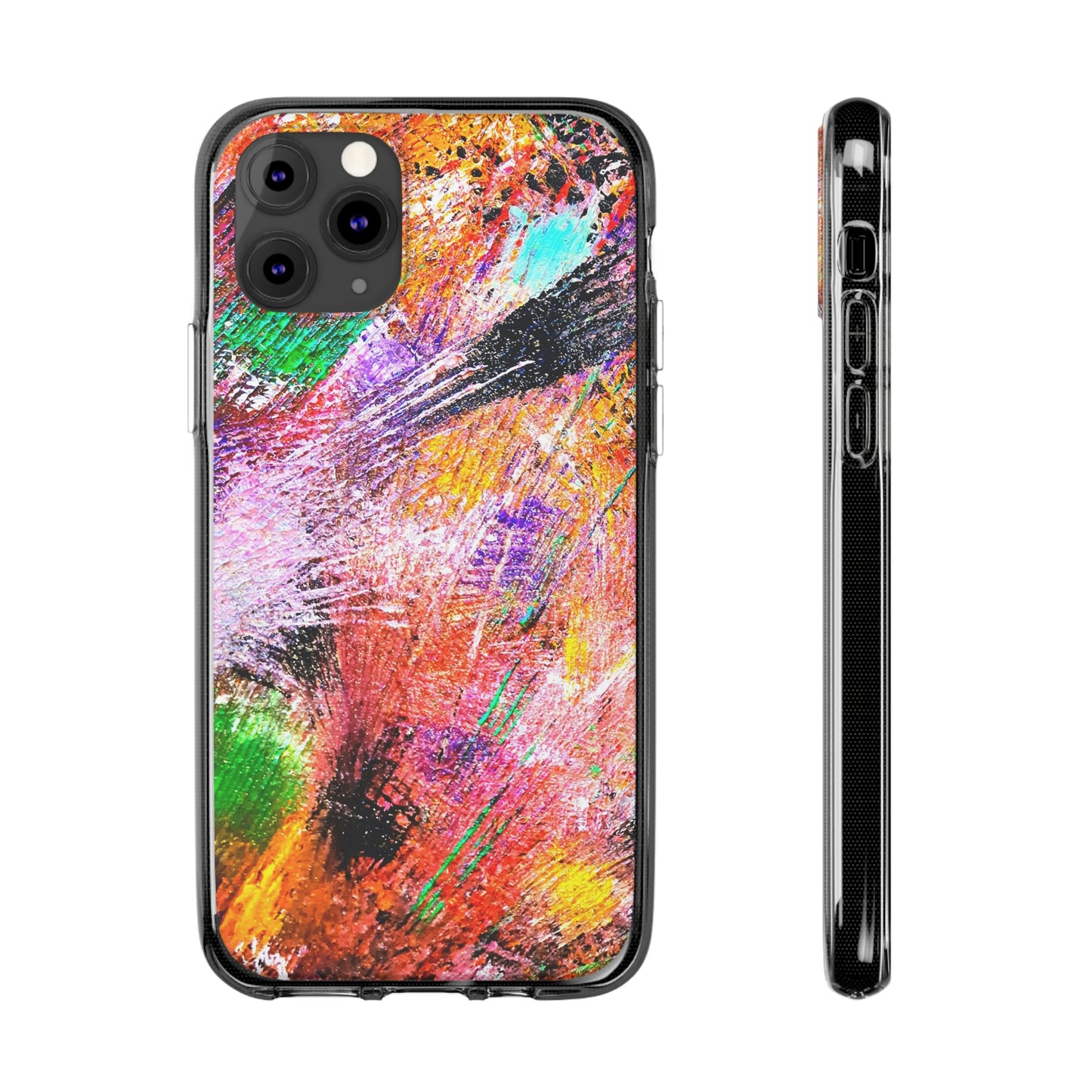 Fireworks Clear Silicone Phone Case