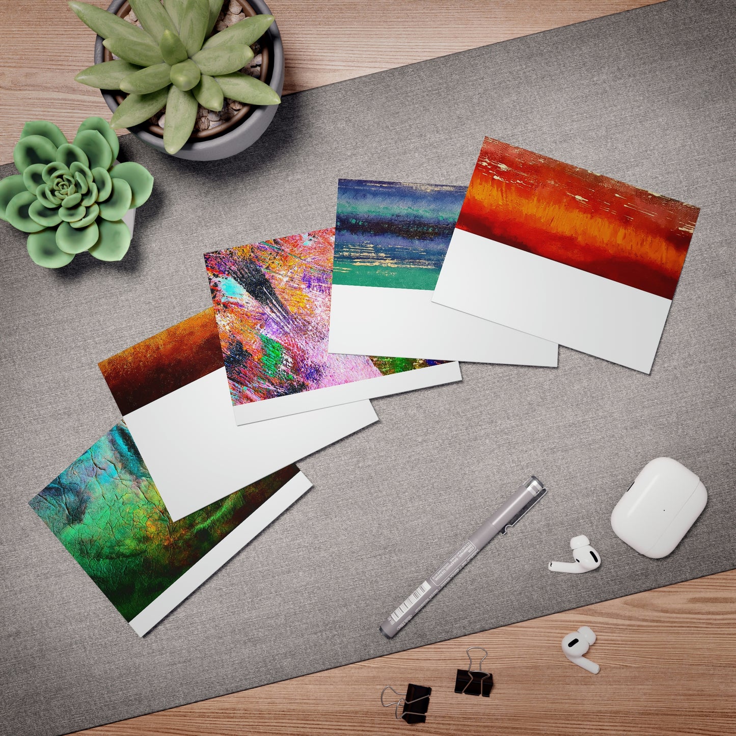 Miturnart46 Multi-Design Greeting Cards (5-Pack)