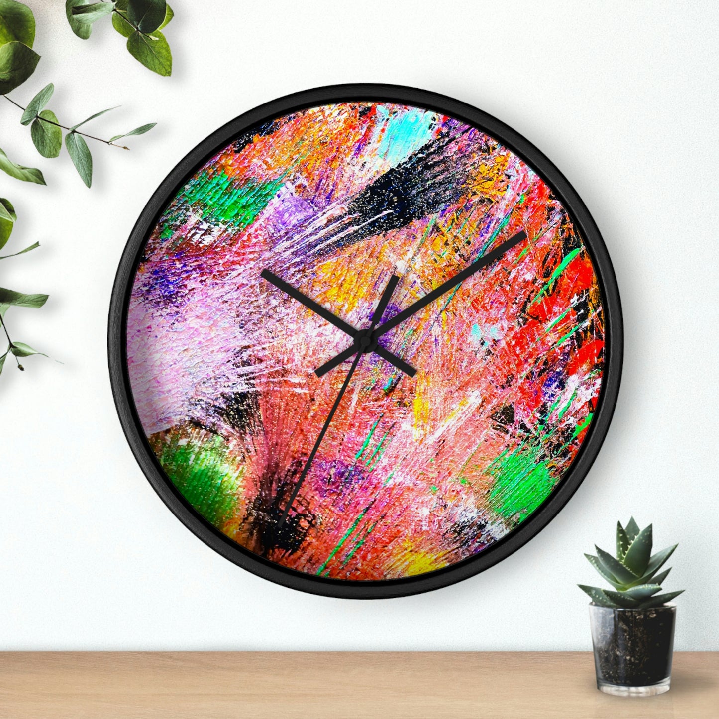 Fireworks Design Wall Clock