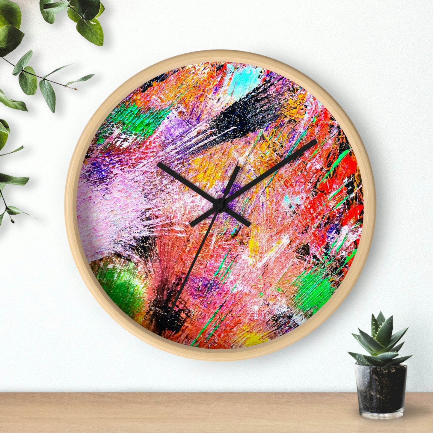 Fireworks Design Wall Clock