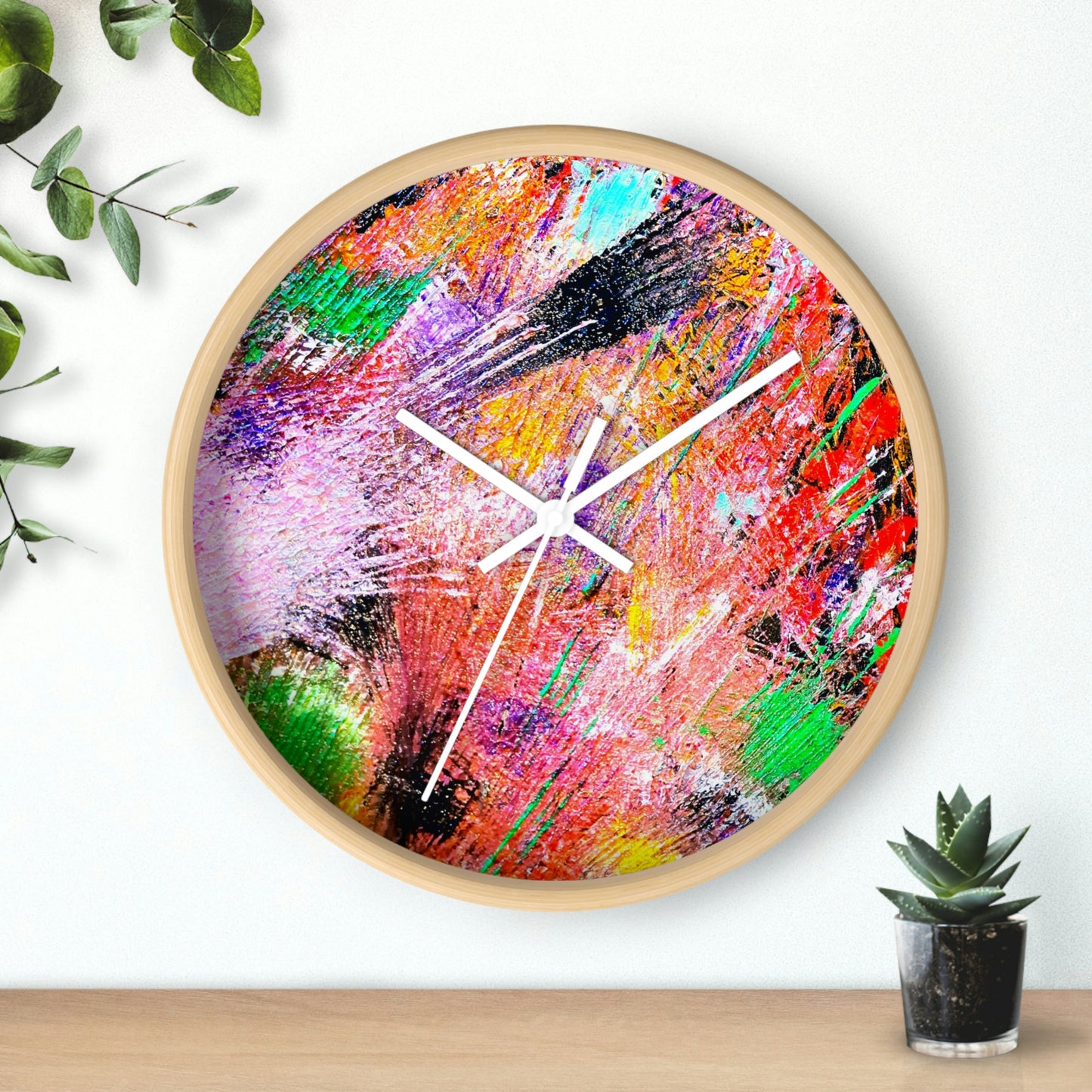 Fireworks Design Wall Clock