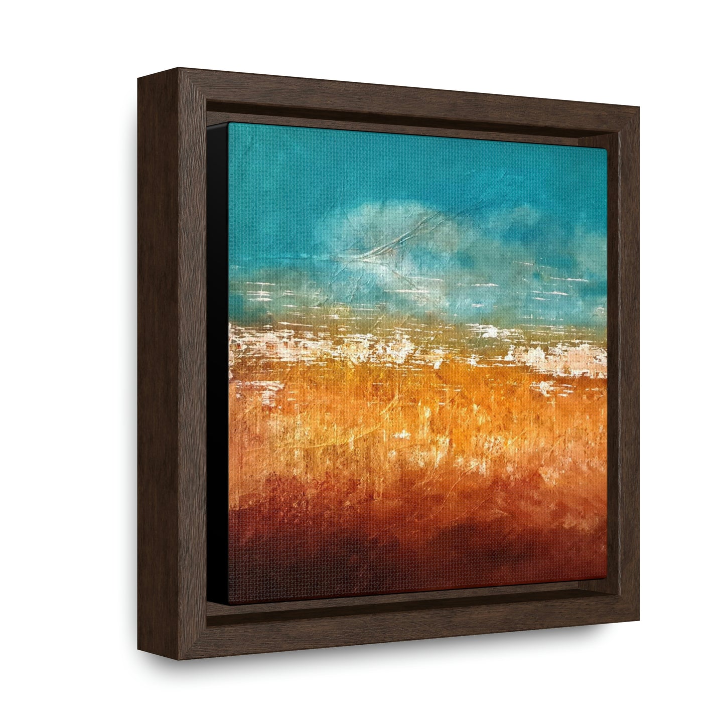 Cornfield Blue Gallery Canvas Wraps, Square Frame