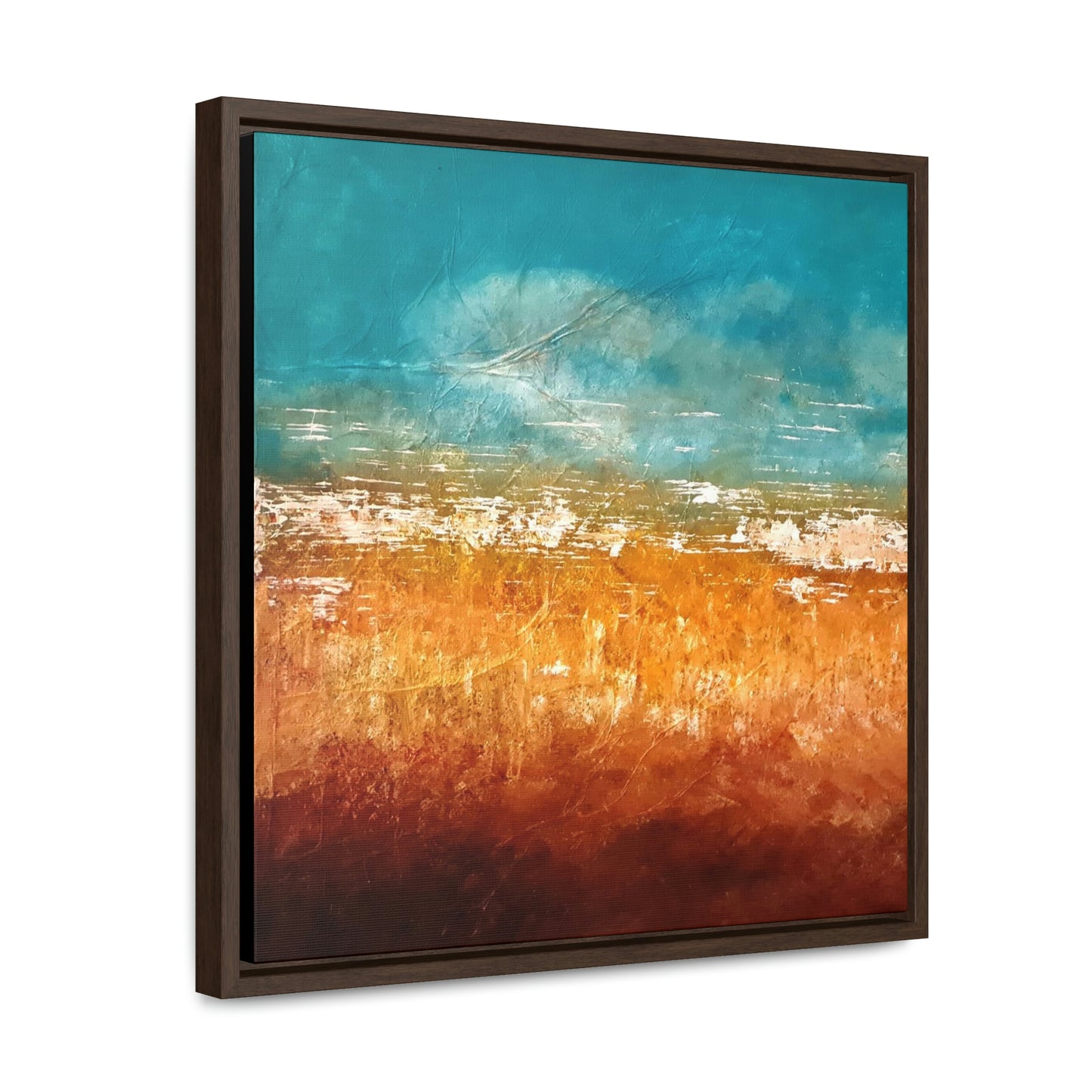 Cornfield Blue Gallery Canvas Wraps, Square Frame