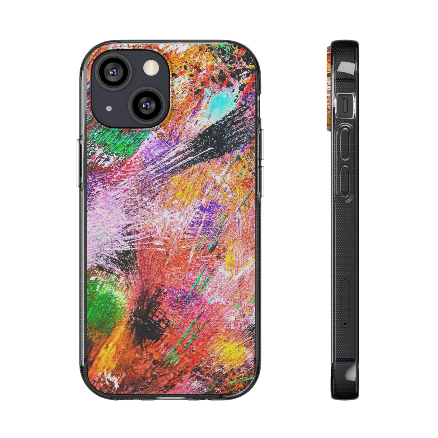 Fireworks Clear Silicone Phone Case