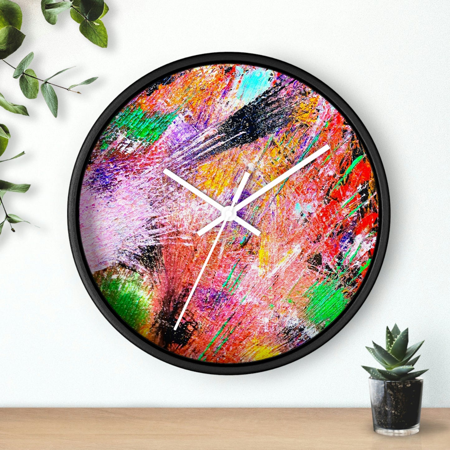 Fireworks Design Wall Clock