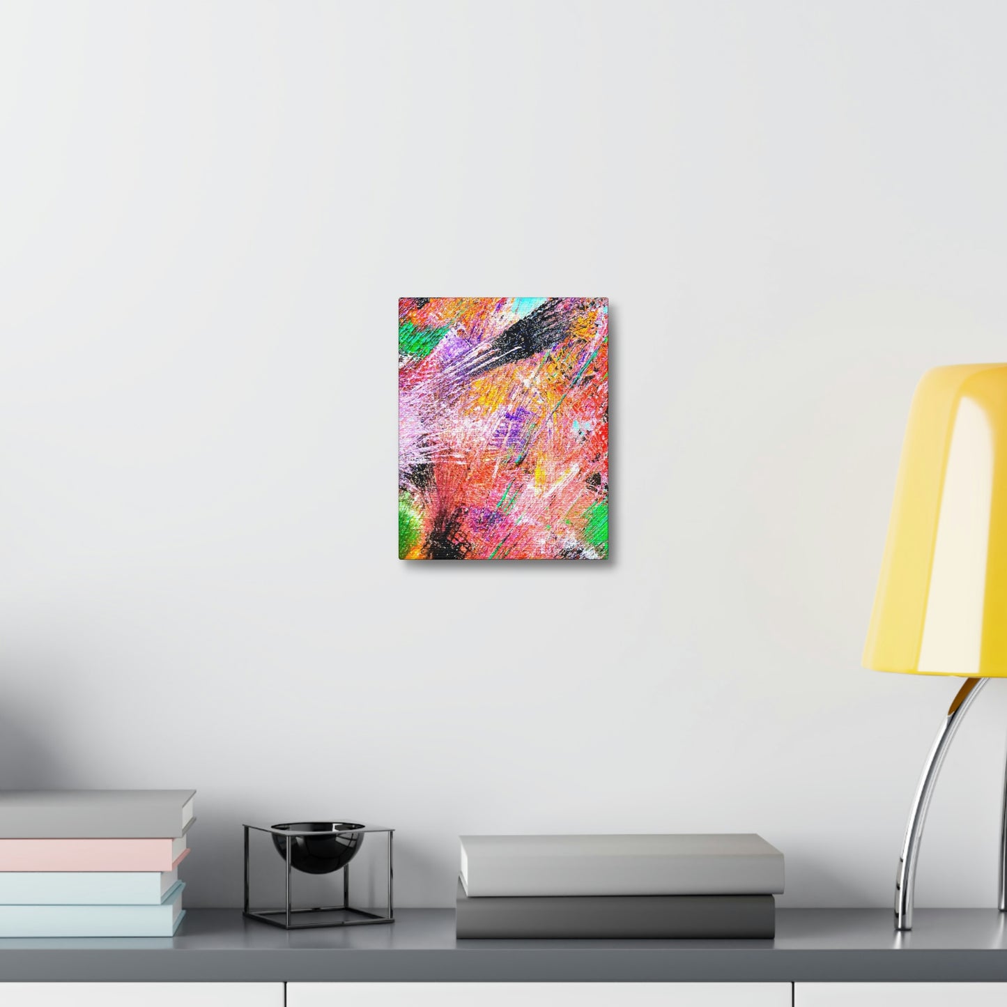 Fireworks Satin Canvas, Stretched