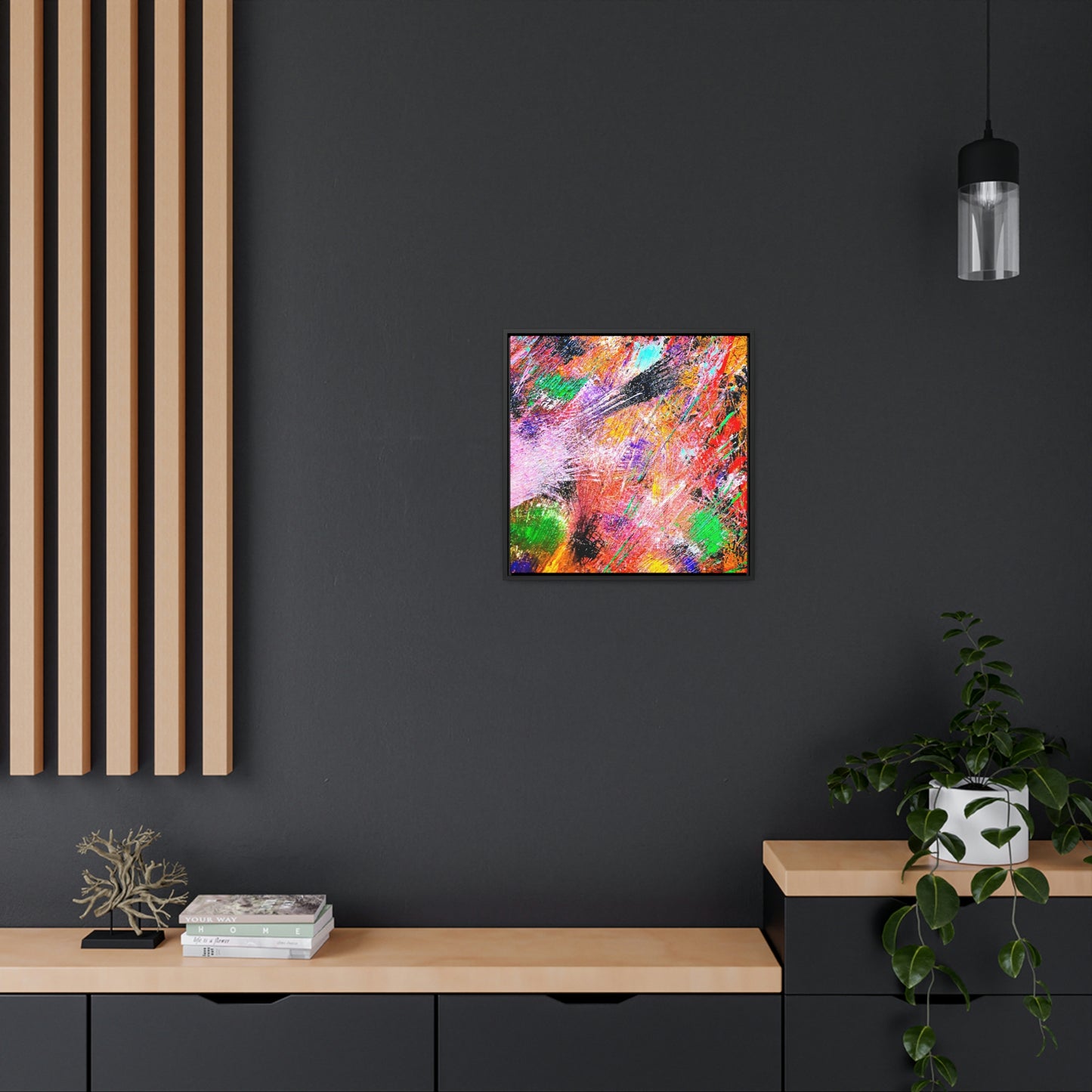 Fireworks Gallery Canvas Wraps, Square Frame