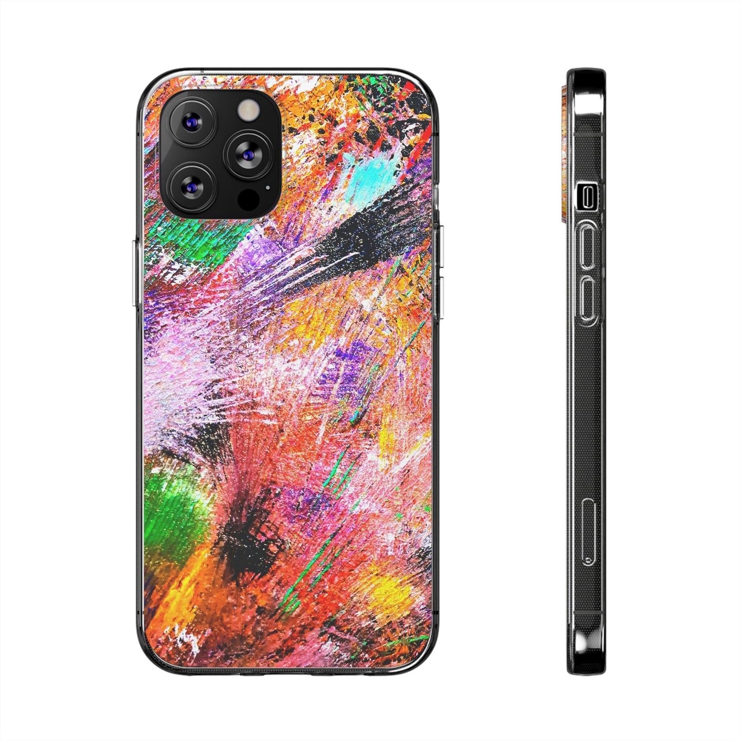 Fireworks Clear Silicone Phone Case
