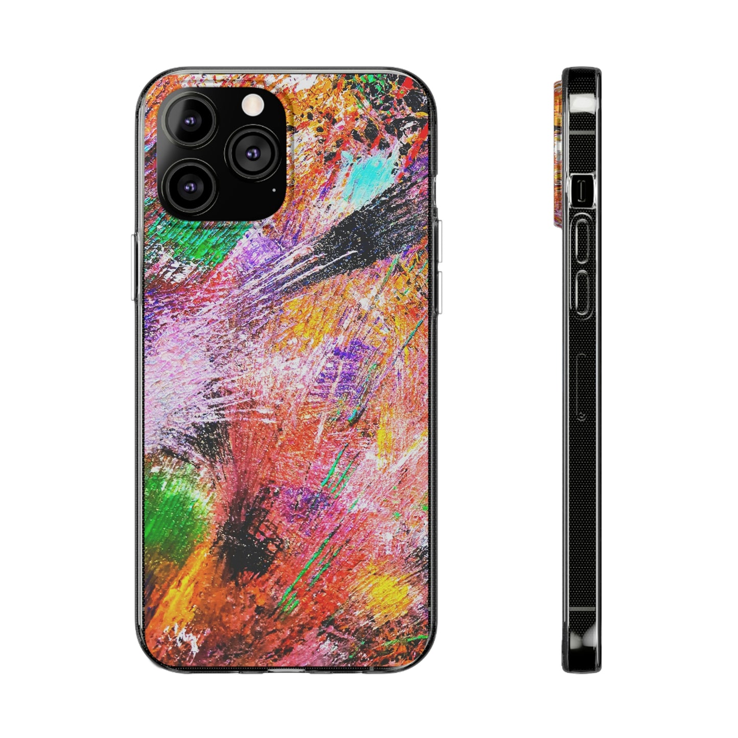 Fireworks Clear Silicone Phone Case