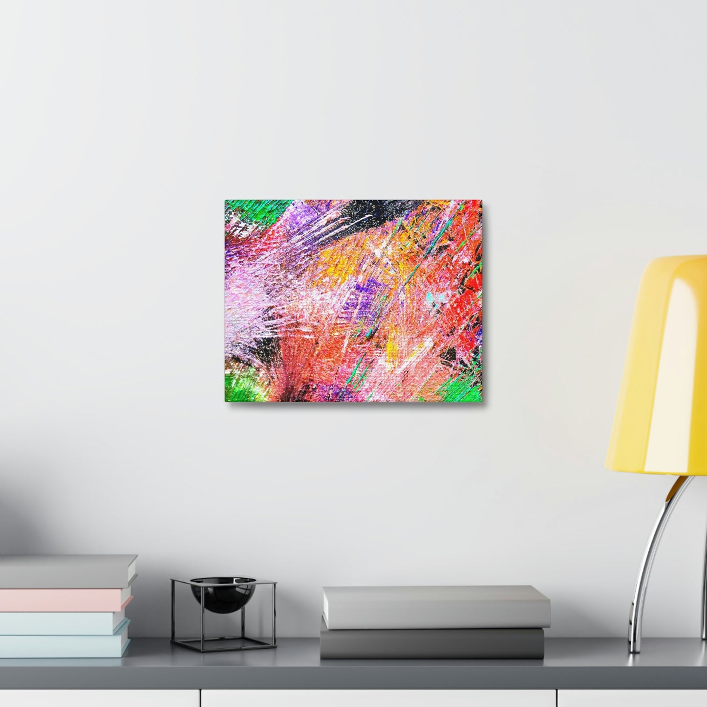 Fireworks Satin Canvas, Stretched