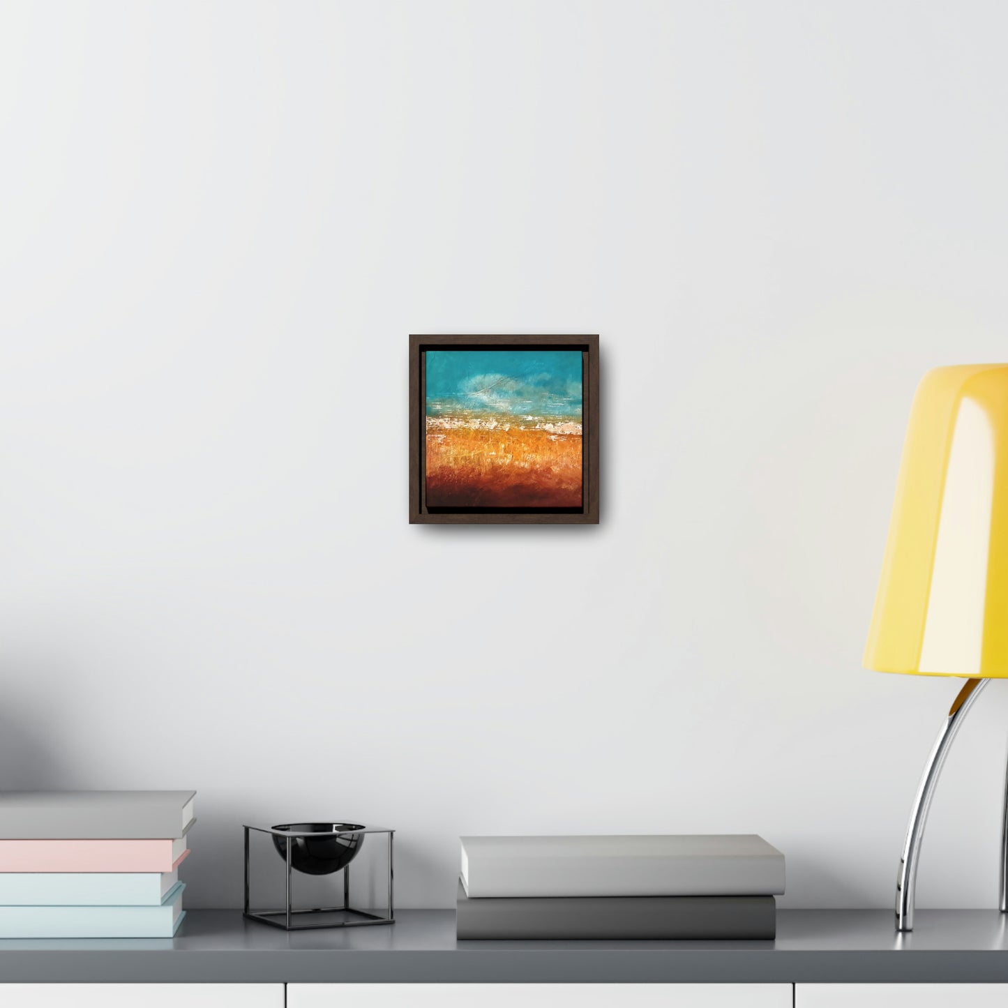 Cornfield Blue Gallery Canvas Wraps, Square Frame