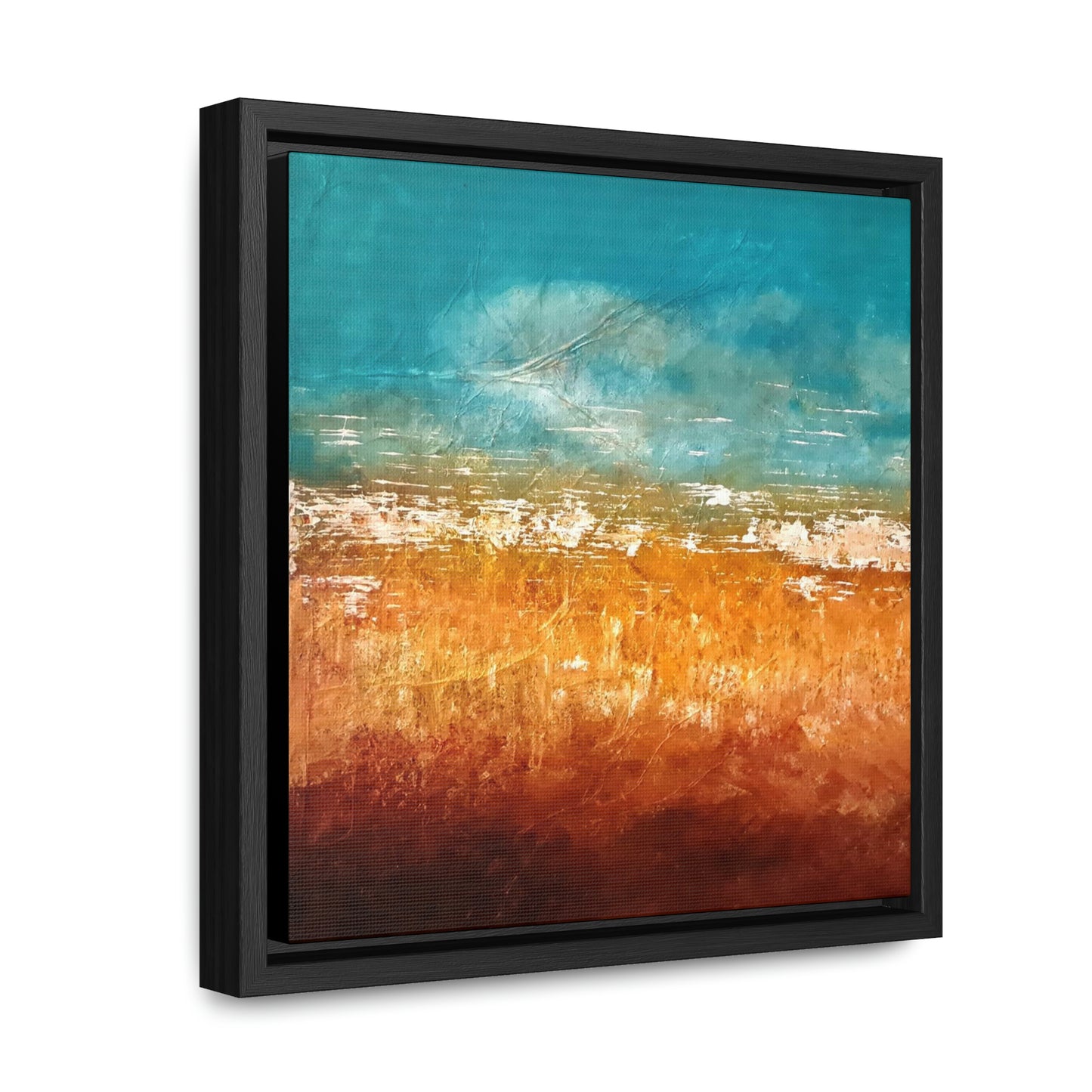Cornfield Blue Gallery Canvas Wraps, Square Frame