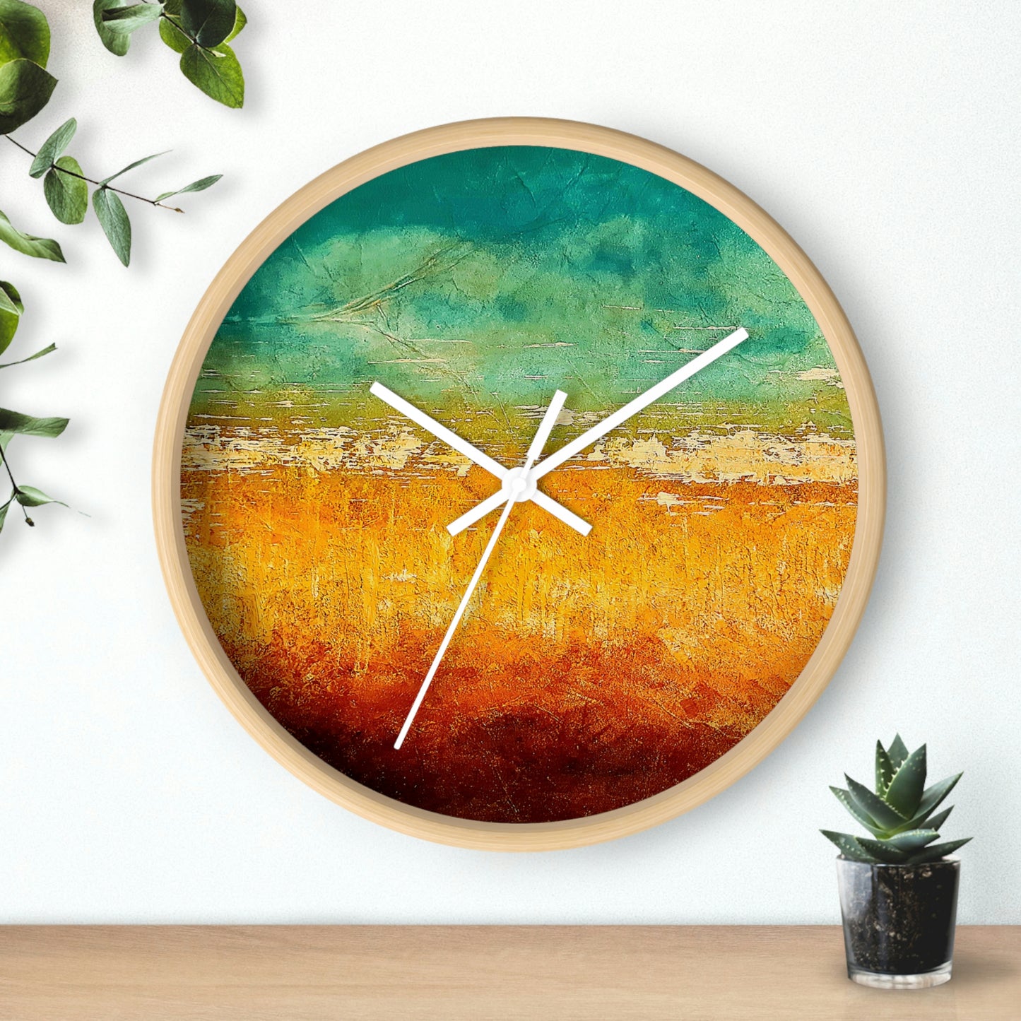 Cornfield Design Wall Clock