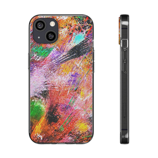 Fireworks Clear Silicone Phone Case