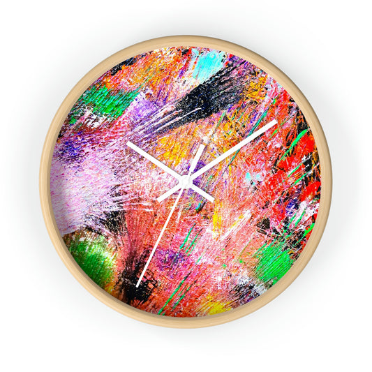 Fireworks Design Wall Clock