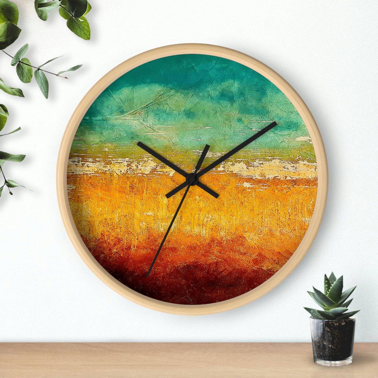 Cornfield Design Wall Clock