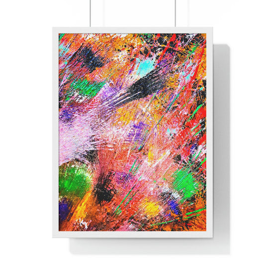 Fireworks Premium Framed Vertical Poster